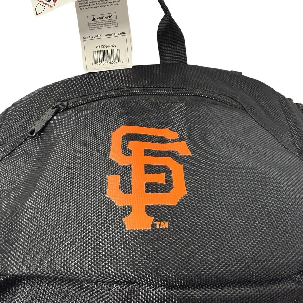 San Francisco Giants MLB Backpack Laptop sleeves water bottle pockets Zipper Bag